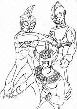 Ultraman Mewarnai Ginga Batman Getcolorings sketch template