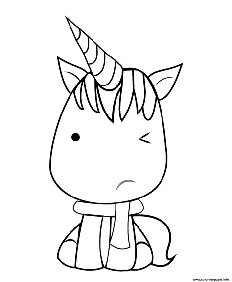 kawaii unicorn coloring page coloring page printable