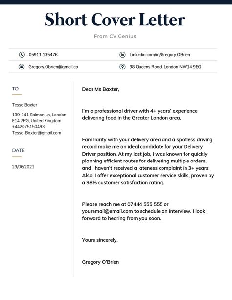 cover letter examples  uk job applicants