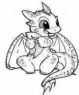 Toothless Coloring Pages Baby Sit Calmly Train Dragon sketch template