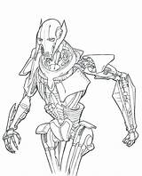 Coloring Bane Pages Getdrawings Cad Grievous General sketch template