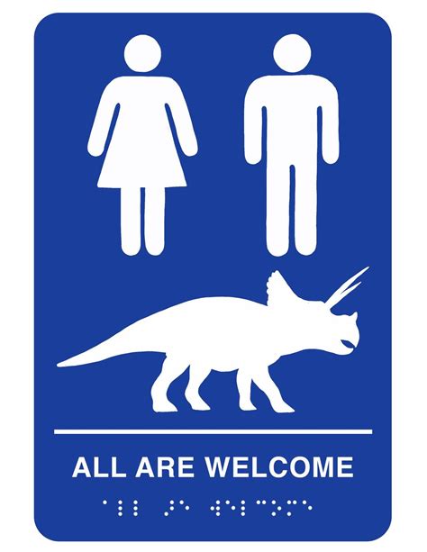 Printable Gender Inclusive Bathroom Signs You Can Put Up