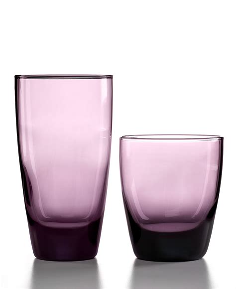 The Cellar Closeout Glassware Classic Purple 16 Piece Set Macy S