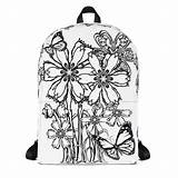 Backpack Colouring Backpacks sketch template
