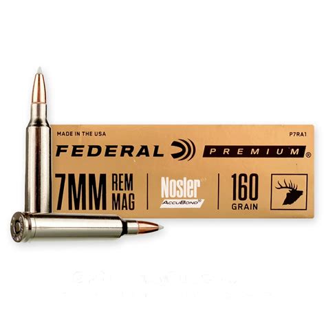 mm rem mag  grain accubond federal  rounds ammo