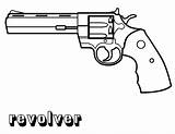 Coloringgames Revolver sketch template