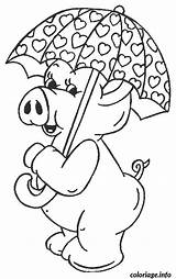 Cochon Colorat Parapluie Purcelusi Animale Chuva Guarda Colorare Animais Dieren P19 Desene Porcusori Kleurplaat Imagini Planse Porcelets Websincloud Cochons Gratuit sketch template