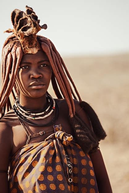 Premium Photo Portrait Of A Woman From The Himba Tribe Namibia