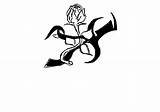 Tribal Tattoo Rose Designs Drawings Clipart Cliparts Flowers Clipartbest Library Cartoon sketch template