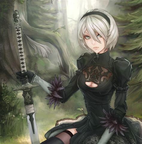 2b unmasked by unsomnus nier automata know your meme