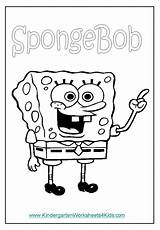 Spongebob Coloring Word Search Pages Kids Color Fun sketch template