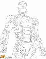Iron Man Suit Mark Coloring Drawing Pages Line Kids Drawings Ironman Template Colouring Explore Paintingvalley Favourites Add Super Choose Board sketch template