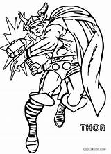 Thor Coloring Pages Avengers Kids Printable Comic Drawing Cool2bkids Cartoon Book Loki Marvel Superhero Colouring Easy Sketch Comics First Choose sketch template