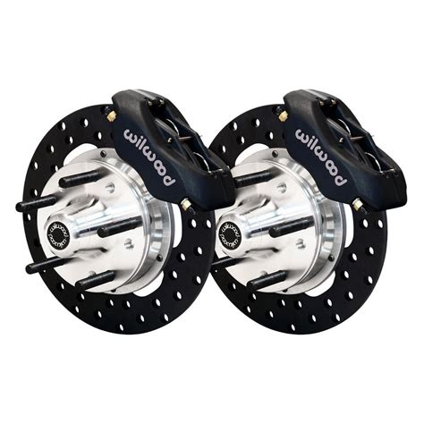 wilwood chevy el camino  drag race drilled rotor forged dynalite caliper front brake kit