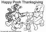 Thanksgiving Coloring Pages Pooh Winnie Print Disney Printable Kids Color Tigger Happy Roo Piglet Printables Choose Board Wishes Finecraftguild sketch template