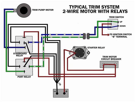 trim motor wiring  wire tilt trim diagram  comprehensive guide