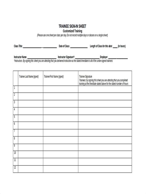 sign  sheet  examples format  examples