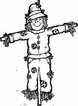 Scarecrow Scare Crow Wecoloringpage Clipartmag Getdrawings Getcolorings sketch template