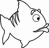 Fish Cartoon Coloring Sheet Too Pages Wecoloringpage sketch template