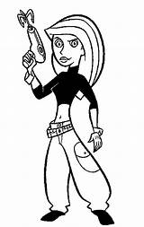 Kim Possible Coloring Pages Kids Print Printable Colouring Color Book Cartoon Source Coloringpages1001 Visit Popular sketch template
