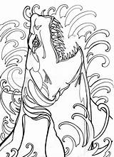Shark Megalodon Coloring Pages Drawing Getdrawings sketch template