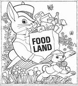 Food Easter Coloring Land Contest Newspaper Sponsored March Color Mostlypaperdolls Dolls Paper 1975 Rabbits Time sketch template