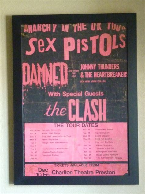 anarchy tour poster 1976 collectors weekly