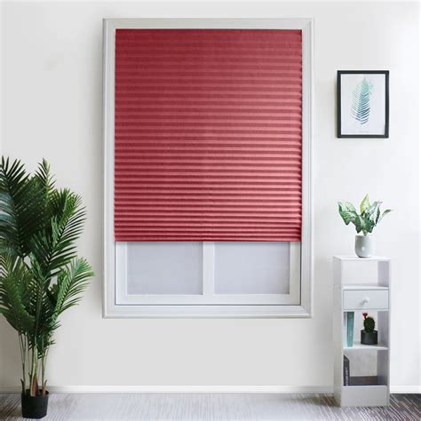 willstar  pleated fabric window shades blinds cordless light filtering  colors walmartcom