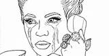 Beyonce Coloring sketch template