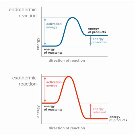 energy level diagrams endothermic exothermic reactions