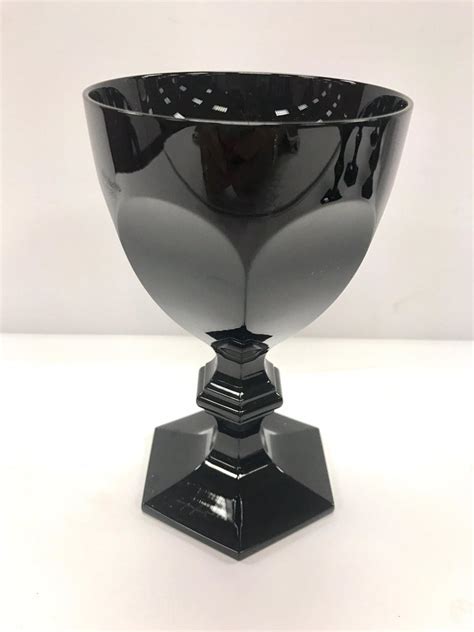 baccarat philippe stark harcourt dark side black crystal wine glasses