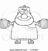 Holding Man Cartoon Frat Plump Beers Clipart Thoman Cory Beer Outlined Coloring Vector Illustration Royalty Friar Mug 2021 sketch template