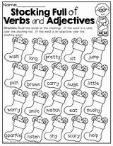 Adjectives Verbs Color Nouns Worksheet Adjective Grade Worksheets Code Coloring First Verb Noun Activities 1st Language English Kids Winter 2nd sketch template