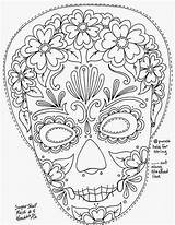 Caretas Colorear Calaca Flats Yucca Carnaval Maestra Mascaras Muertos Dia Yuccaflatsnm Venecianas Skulls sketch template