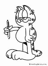 Garfield Coloringhome sketch template