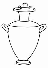 Coloring Amphora Greek Pottery Ancient Dibujo Clip Vector Grecia Arte Pages Edupics Para Printable Colorear Clipart Dibujos Greece Worksheets Vase sketch template