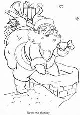 Santa Coloring Pages Claus Christmas sketch template