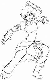 Korra Coloring Legend Pages Avatar Fight Ready Jack Print Color Clipart Library Popular sketch template