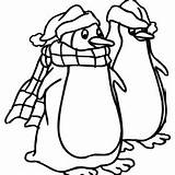 Penguin Winter Pages Coloring Girly Clipartpanda Clipart Two Getcolorings Walking Getdrawings Color sketch template
