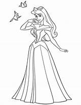 Coloring Aurora Disney Pages sketch template