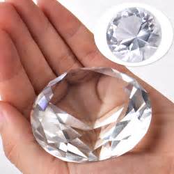 mm crystal diamond clear cut glass large giant diamond wedding gifts