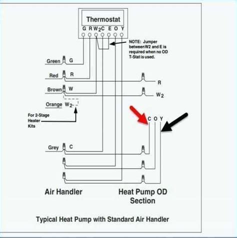 trane heat pump thermostat wiring diagram