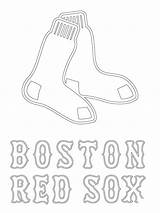 Sox Coloring Boston Red Logo Pages Mlb Baseball Printable Braves Color Sport Print Sheets Atlanta Drawing Cardinals Adult Logos Para sketch template