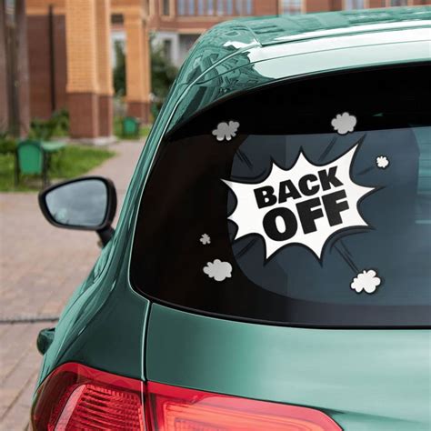 funny rear window decals  lighten  traffic blog square signs