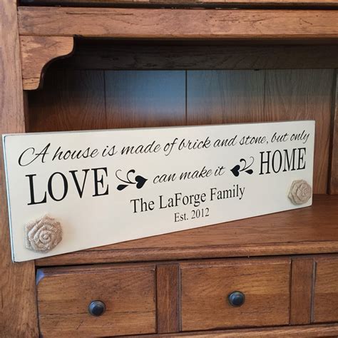 home sign personalized home sign family  sign etsy