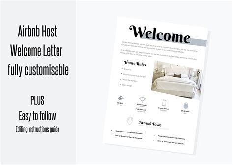 airbnb  sign template  guide airbnb airbnb etsy uk