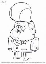 Gravity Falls Drawing Gleeful Gideon Drawingtutorials101 Tutorials sketch template