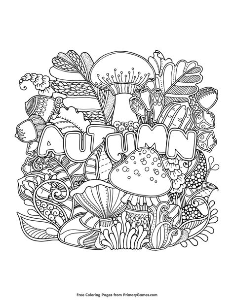autumn coloring page  printable  fall coloring sheets