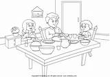 Room Dining Coloring Family Pages Color Living Dinning Sheet Kids Bedroom Big Print Template Worksheet Activities Houses Sketch Drawings Drawing sketch template