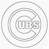 Cubs Chicago Coloring Logo Pages Baseball Drawing Ages сoloring Para Popular Colorear Getdrawings Coloringhome sketch template